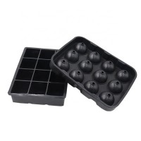 2 Packs Silicone Ice Tray- Sphere Whiskey Ice Ball Maker and Large Frozen Square Cubes for Cocktail, Bourbon, Liquor Drink