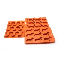 Food Grade Silicone Dog Shape Ice Cube Tray Mold