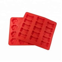 Custom Food Grade Silicone Ice Ball Manufacturercreative Dog Bone Shape Silicone Ice Cube Tray Supplier