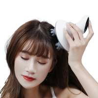 Portable 1200mAh hand held electric scalp massager Vibrating shower scalp massager